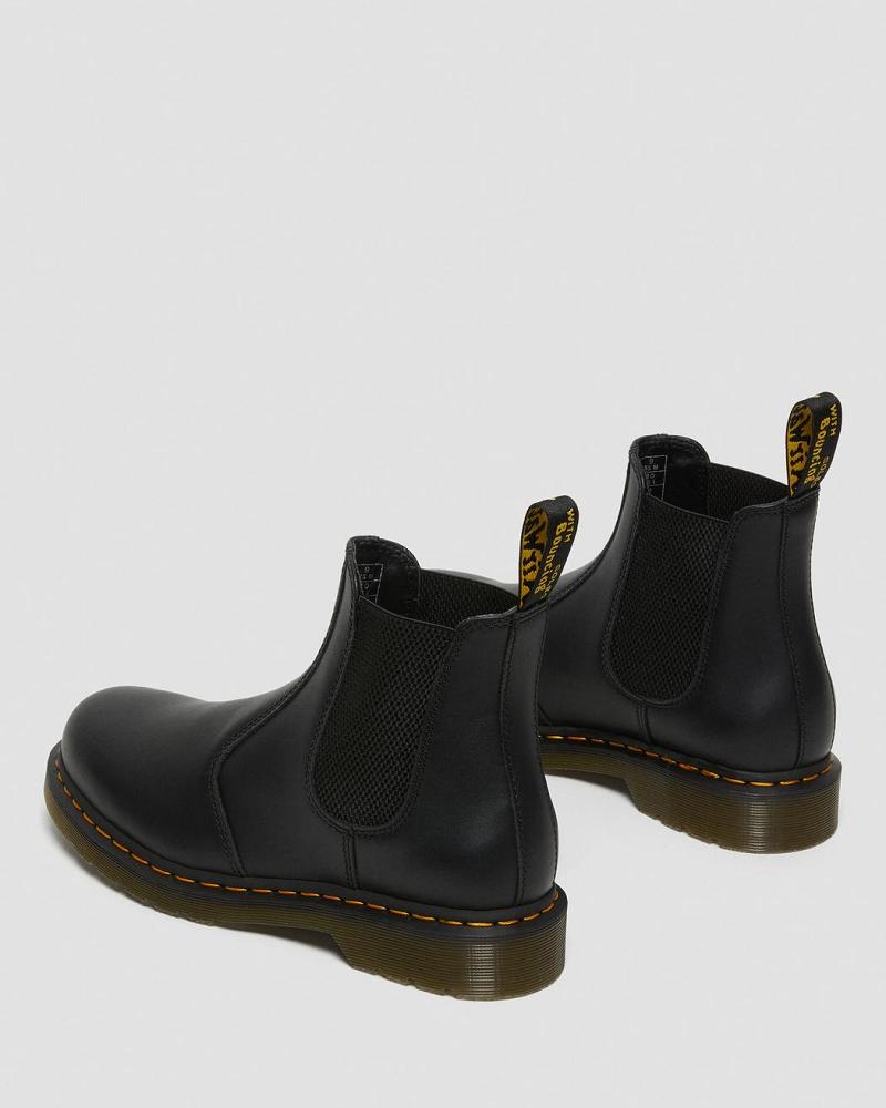 Black Men's Dr Martens 2976 Nappa Leather Chelsea Boots | CA 484VRW